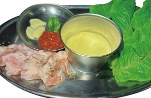 Fatty pork and cheese set