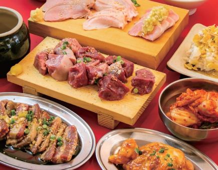 [The best of both worlds] "New Specialty Course" includes 10 dishes including our famous meat platter, beef ribs, and fresh motsu sashimi