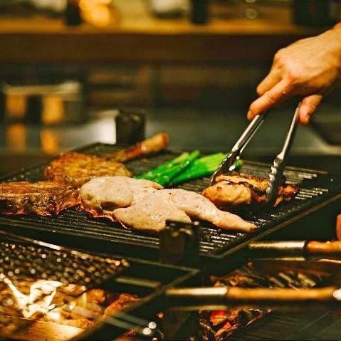 The dishes are made with domestic ingredients.Delicious grilled dishes of fresh meat◎