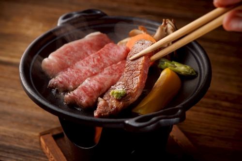 近江牛のステーキ