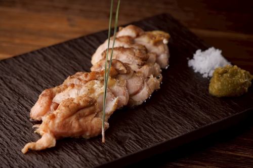恵那鶏の炭火焼柚子胡椒