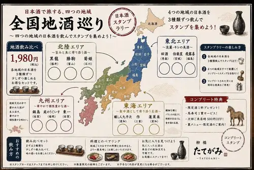 厳選地酒で全国巡り