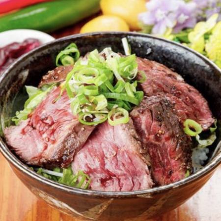 Japanese style beef steak bowl