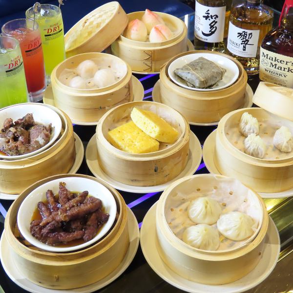 [10 dishes in total! Huge portions♪] We offer a variety of courses with plenty of authentic homemade dim sum♪