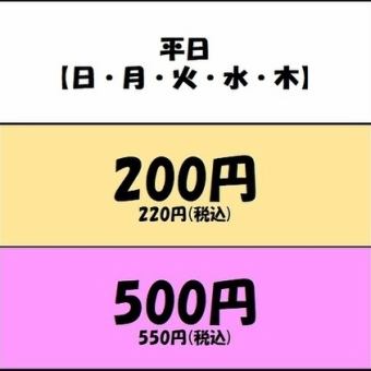 八王子最安値!?全席個室【12時～16時でご利用可能♪】カラオケ1時間　平日200円　週末300円