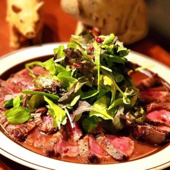 ■和牛のたたきコース 【2.5Ｈ飲み放題】ボリューム満点！満腹間違いなし　全10品