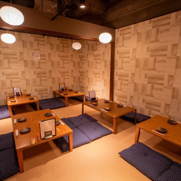 24名様までの座敷個室があります。周りを気にせずご宴会やお集まりでご利用いただけます。
