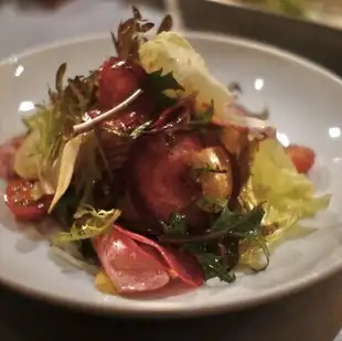 Green salad with Miura vegetables