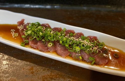 季節のかつおネギポン酢ソース