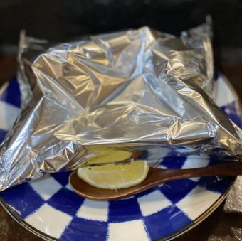 鮭とキノコのふうせん焼き