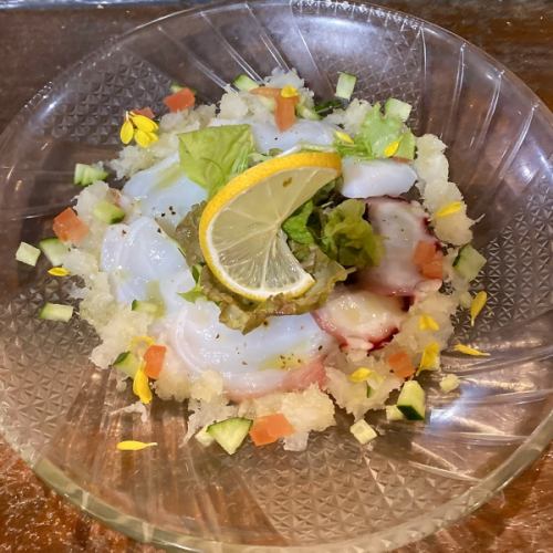 蛸のカルパッチョ