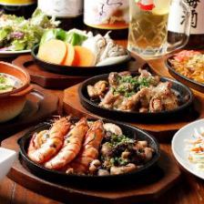 [2H All-you-can-drink ◇ Standard 128 types] ``Teppan no Jin Course'' 4,950 yen (tax included) 9 dishes to enjoy Rodriguez's specialty