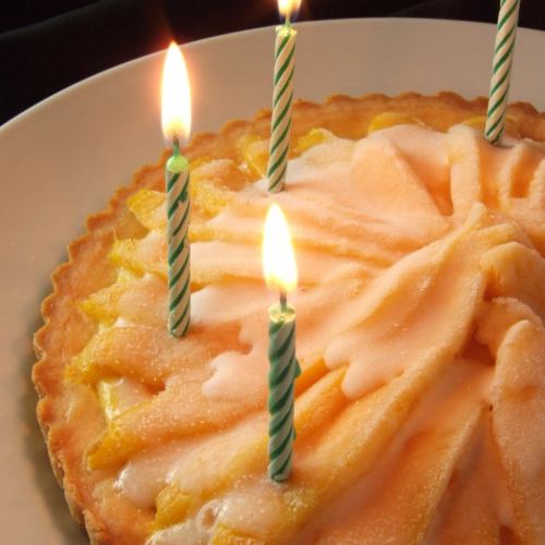 お誕生日にケーキ！