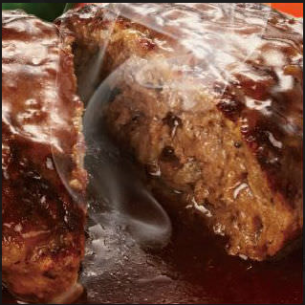 鉄板ハンバーグ/鉄板焼肉/桃豚　ロースステーキ鉄板焼き