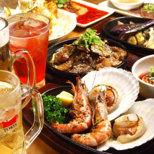 ★ "Teppan no Jin" All 9 items for 4,950 yen (tax included)★*All-you-can-drink with coupons⇒extended to 2.5 hours!
