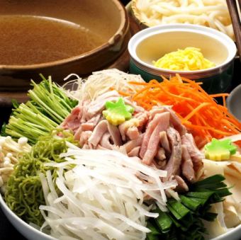 Specialty Tori Yoshinabe!!! With udon (thin noodles or thick noodles) 1 serving