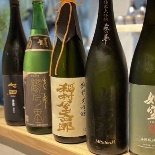 こだわりの日本酒を堪能◎