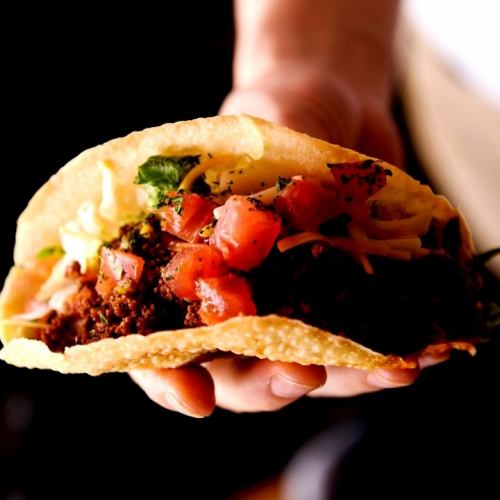 Enjoy as much as you like with all-you-can-eat hand-rolled tacos of your choice♪