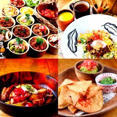[Authentic Mexican] Enjoy as much Mexican food as you like, including hand-rolled tacos and taco rice! Great value all-you-can-eat and drink options!