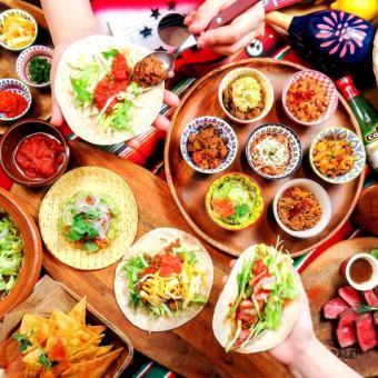 [Most popular!] All-you-can-eat tacos including salsa meat and chili con carne ★ 2 hours all-you-can-eat and drink for 3,780 yen