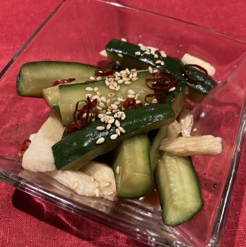 Refreshing cucumber and yam dressing