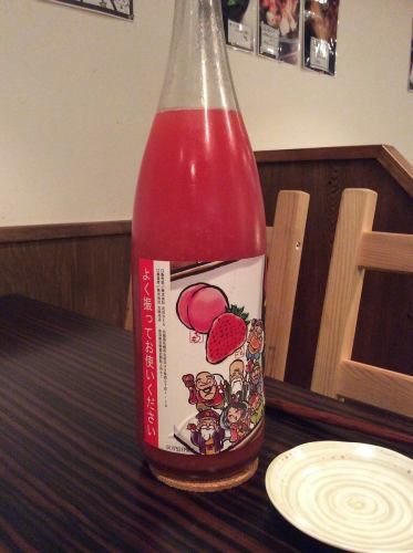 Premium peach strawberry liquor