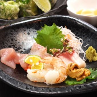5 types of sashimi / 3 types