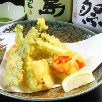 e-Tokoya's seasonal vegetable tempura