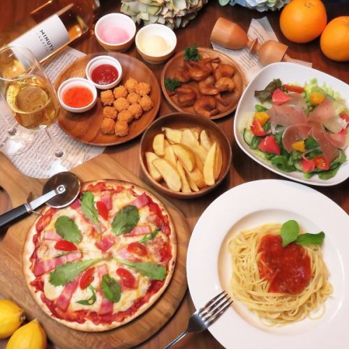 3/1以降のご予約はこちら【満腹保証】王道メニューが集結！120分食べ飲み放題コース6000円