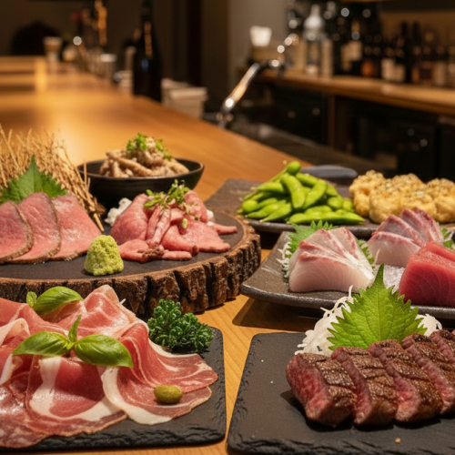 We offer our best-selling dishes at great value for money. We also have a variety of meat bar, girls' night out and izakaya menu items available.