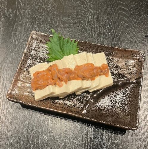 【前菜】・しおから島どうふ