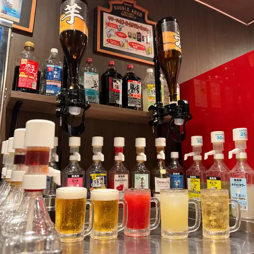 充実のお酒ドリンクバー
