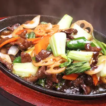 鉄板牛肉炒め