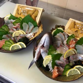 Craftsmanship! Fresh fish sashimi assorted from 4,000 yen!