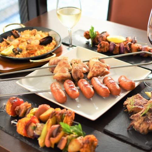 HP限定【大人気歓送迎会コース】2.5H飲み放題付+全9品 フィエスタコース 4,500円