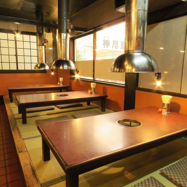 ゆったりお座りいただけるお座敷を7席ご用意しています♪各種宴会やご家族連れの方、女子会など様々なシーンでご利用頂けます！モットーは「みんなで食す、楽しく食す。」のんびりしながら、当店自慢の焼肉の数々を思う存分にご堪能下さい。