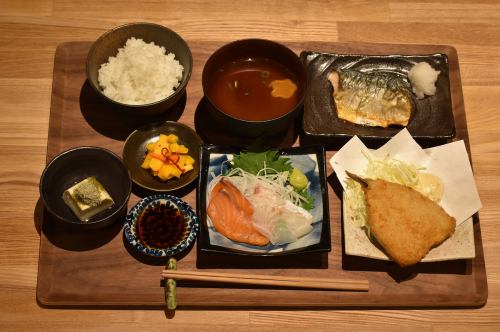 アジフライ定食