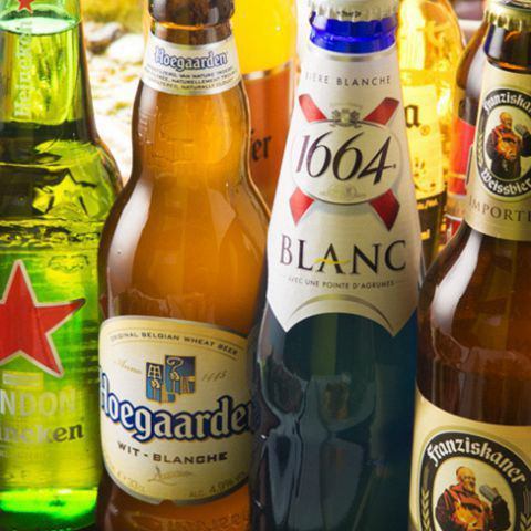 【압도적 인 종류의 음료] 맥주는 10 종류 이상 준비!