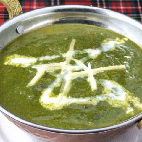 Spinach mutton curry