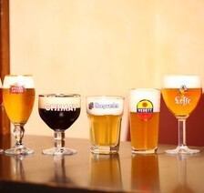 樽生ベルギービール５種類など2時間飲み放題コース！お料理はアラカルトでお選びください！