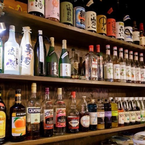 ≪Drinks lined up in a row.Please accompany your meal≫