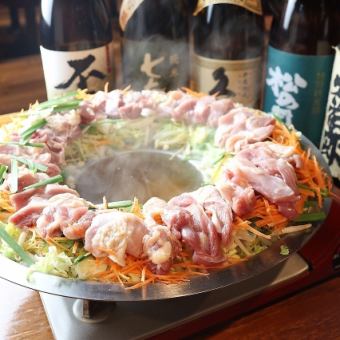 当店人気メニューを堪能♪各種宴会にオススメ!『翠翔 鍋コース』全9品