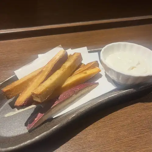 さつまいもスティックと蜂蜜バタークリーム