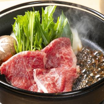 【飲み会や宴会に！】120分飲み放題付（Lo90分）すき焼きコース！税込4,980円！2名様からOK