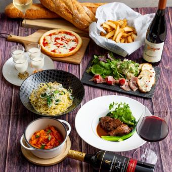 【120分(L.O.90分)飲み放題付♪宴会・女子会に】初夏のイタリアンコース≪全10品≫5000円(税込)