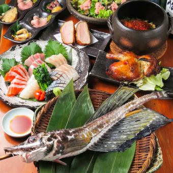 Robatayaki course with seasonal ingredients (cooking only course) 5,000 yen