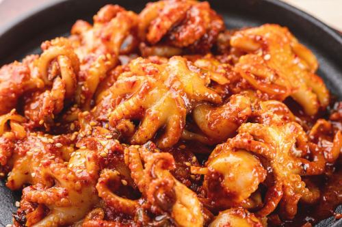 Stir-fried octopus