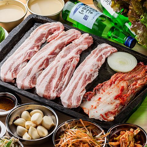 [Very popular] The famous samgyeopsal! Outstanding value for money♪ From 980 yen