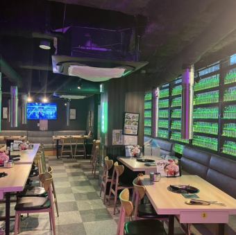 Enjoy samgyeopsal while taking in the panoramic view of Shibuya...