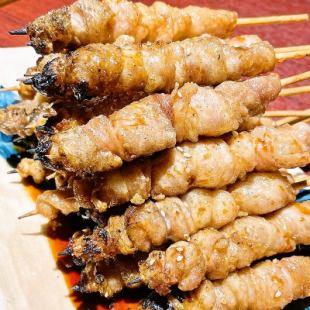ぐるぐる鶏皮串
